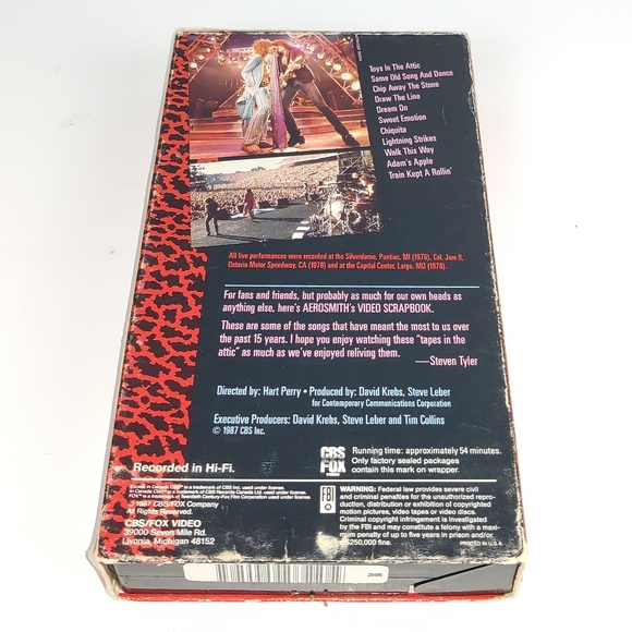 Aerosmith: Video Scrapbook | VHS - Picture 5 of 5